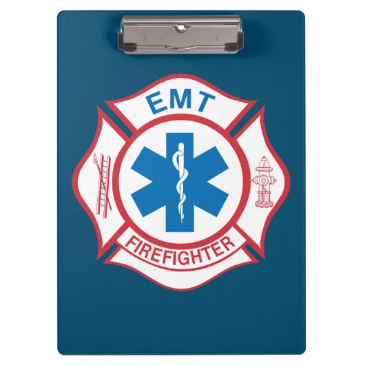EMT-symbool voor brandbestrijding Klembord (Voorkant)