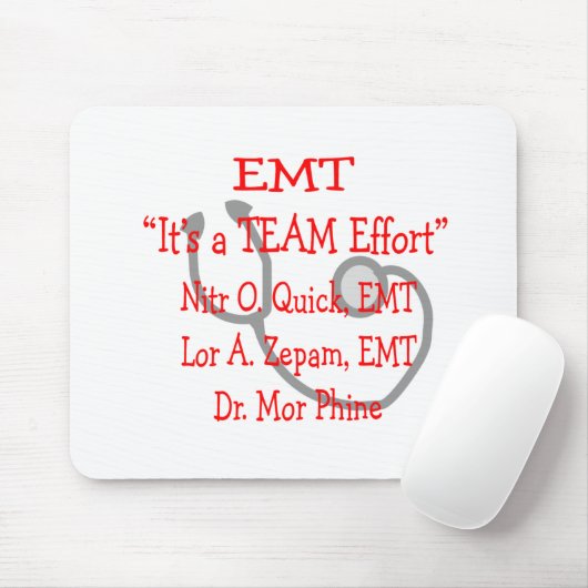 EMT "Team Efort" Hilarious Muismat (Met muis)