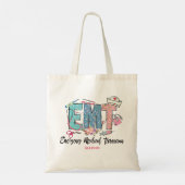 EMT voor speciaal roze blauw vrouwen Tote Bag (Achterkant)
