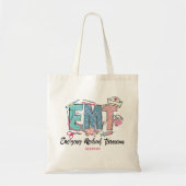 EMT voor speciaal roze blauw vrouwen Tote Bag (Voorkant)