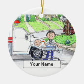 EMT - Vrouw Keramisch Ornament (Voorkant)