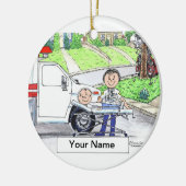 EMT - Vrouw Keramisch Ornament (Links)