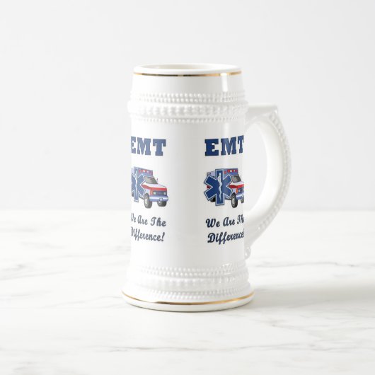 EMT We zijn het verschil Bierpul (Voorkant rechts)