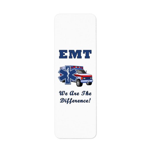 EMT We zijn het verschil Etiket (Voorkant)