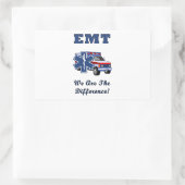 EMT We zijn het verschil Rechthoekige Sticker (Tas)