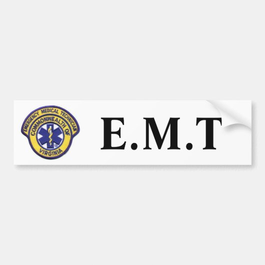 emtpatch, E.M.T Bumpersticker (Voorkant)