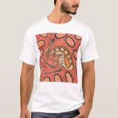 Emu Aboriginal kunst schilderij T-shirt (Voorkant)