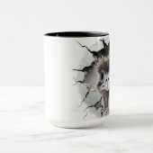 EMU binnen een gebarsten muur Mok (Midden)