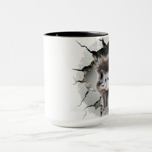 EMU binnen een gebarsten muur Mok (Midden)