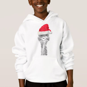 Emu Bird Funny Humor Ostrich Emo Animal Xmas Santa