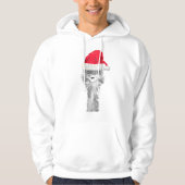 Emu Bird Funny Humor Ostrich Emo Animal Xmas Santa Hoodie (Voorkant)
