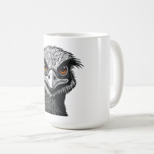 Emu bird head koffiemok (Voorkant rechts)