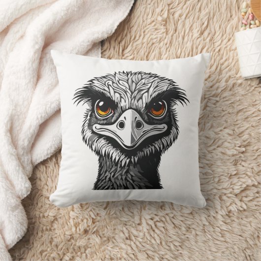 Emu bird head kussen (Deken)