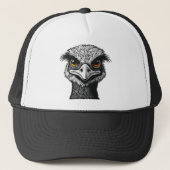 Emu bird head trucker pet (Voorkant)