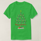 Emu Bird Lover Xmas Matching Santa Emu Kerstmis T T-shirt (Design voorkant)