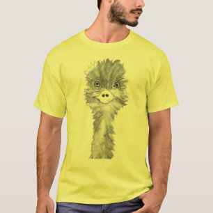 Emu Birds Funny Humor Ostrich Emo Animal T-shirt