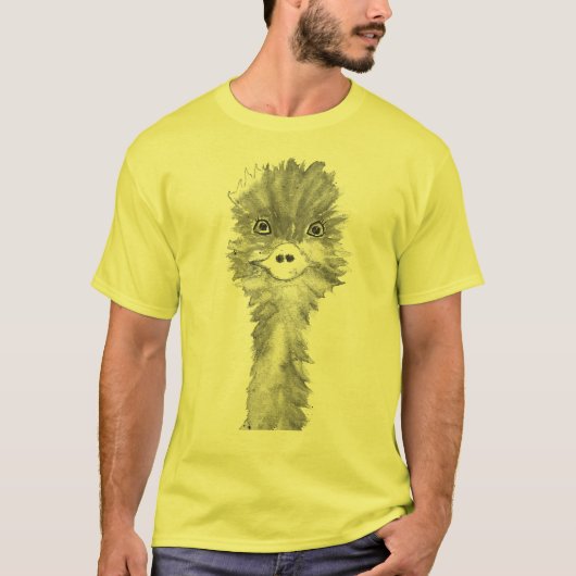 Emu Birds Funny Humor Ostrich Emo Animal T-shirt (Voorkant)