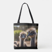 Emu Birds Tote Bag (Achterkant)