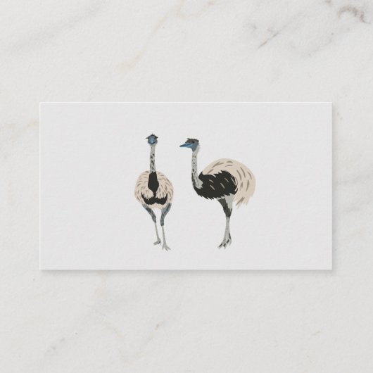 EMU-Boerderij, EMU-thema Visitekaartje (Achterkant)