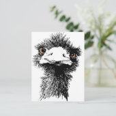 Emu Briefkaart (Staand voorkant)
