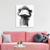 Emu Canvas Afdruk (Insitu (Woonkamer))