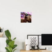 Emu Courtship Waterverf, Poster (Thuiskantoor)