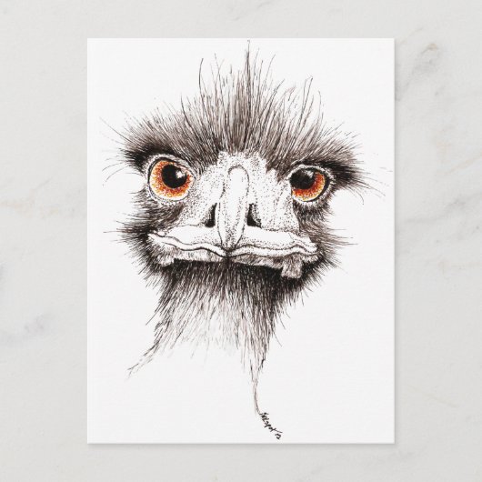Emu door Inkspot Briefkaart (Voorkant)