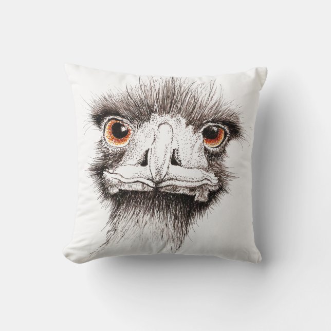 Emu door Inkspot Kussen (Voorkant)