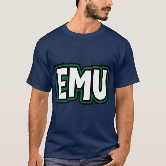EMU Eastern Michigan University 1 T-shirt (Voorkant)