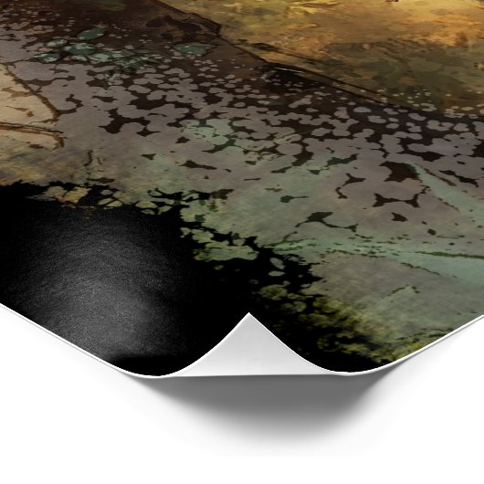 EMU en Australisch Outback Forest Perfect Poster (Hoek)