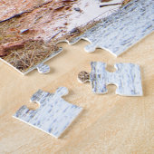 Emu en cichorei spelen in de pudles, Australië Legpuzzel (Zijkant)