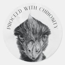 Emu Envelope Seal Sticker | Ga verder met nieuwsgi