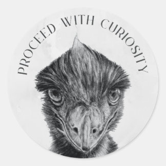 Emu Envelope Seal Sticker | Ga verder met nieuwsgi