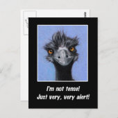 EMU: FUNNY GEZEGDE VOOR DE TENSE BOSS OF ANDEREN BRIEFKAART (Voorkant / Achterkant)