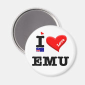 EMU - I Love Magneet (Voorkant / Achterkant)