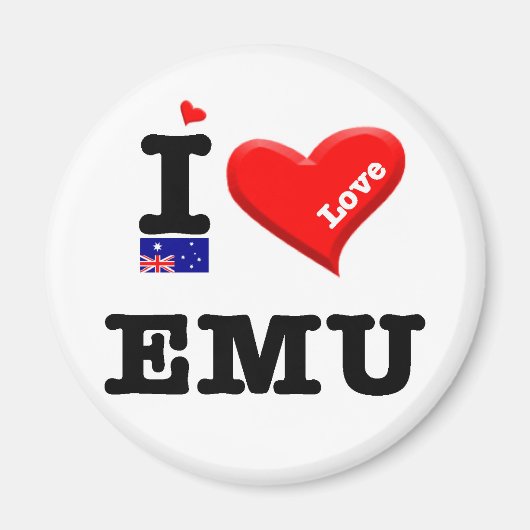 EMU - I Love Magneet (Voorkant)