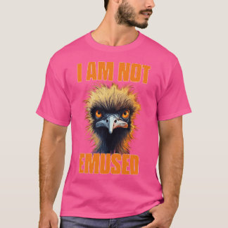 EMU Ik ben niet emused grappige vogelwoordspeling T-shirt