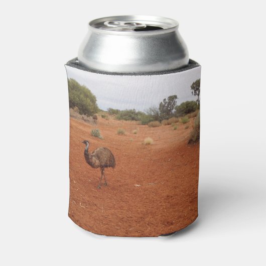 Emu in de uitgaande koelbox blikjeskoeler (Blikje Achterkant)