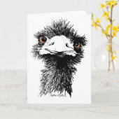 Emu Kaart (Gele Bloem)