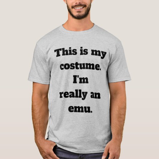Emu-kostuum T-shirt (Voorkant)