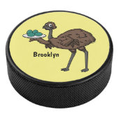 Emu met cartoon van eieren hockey puck (3/4)