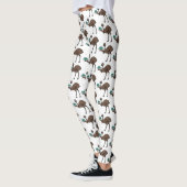 Emu met cartoon van eieren leggings (Links)