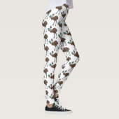 Emu met cartoon van eieren leggings (Rechts)