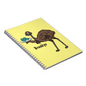 Emu met cartoon van eieren notitieboek (Rechterzijde)
