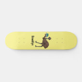 Emu met cartoon van eieren persoonlijk skateboard (Horizontaal)