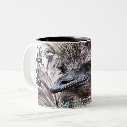 Emu-Mok-pas aan Tweekleurige Koffiemok (Voorkant links)