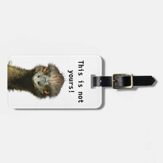 Emu Not Yours Sjabloon Bagagelabel (Voorkant horizontaal)