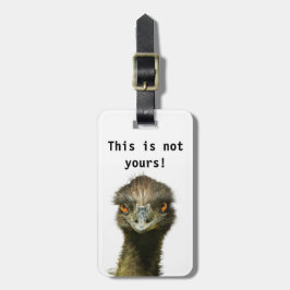 Emu Not Yours Sjabloon Bagagelabel