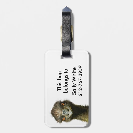 Emu Not Yours Sjabloon Bagagelabel (Achterkant verticaal)