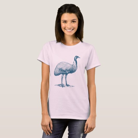 EMU - Oceaanblauw T-shirt (Voorkant volledig)